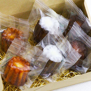 yorimichi焼菓子店のカヌレ6個セット（清瀬にんじん・清瀬ほうれん草・プレーン各2）